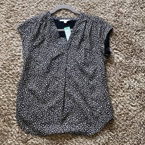 Cheetah print Fun2Fun Lilian V-Neck Blouse